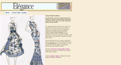 Desktop Screenshot of elegancefabrics.com