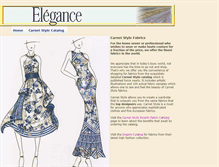 Tablet Screenshot of elegancefabrics.com